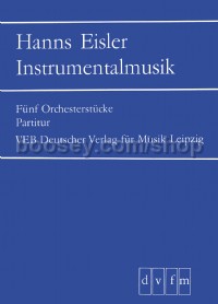 5 Orchesterstücke (study score)