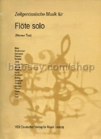 Zeitgenössische Musik für Flöte solo - flute