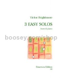 Three Easy Solos  for horn & piano