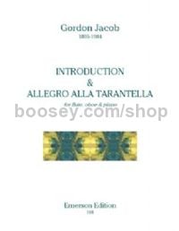 Introduction & Allegro alla Tarantella for flute, oboe & piano