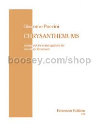 Chrysanthemums (Crisantemi) for wind quintet
