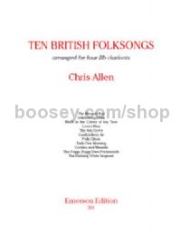Ten British Folksongs for 4 clarinets