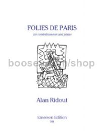 Folies de Paris for contrabassoon & piano