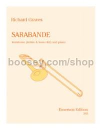 Sarabande (treble & bass clef) for trombone & piano
