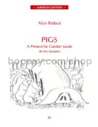 Pigs - A present for Gordon Jacob  for 4 bassoons