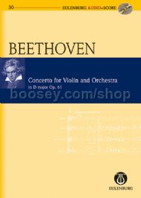 Concerto for Violin in D Major, Op.61 (Violin & Orchestra) (Study Score & CD)