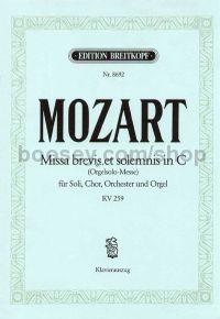 Missa Brevis Et Solemnis In C Vocal Score