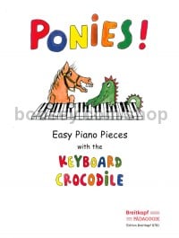 ponies easy piano pieces with keyboard crocodile