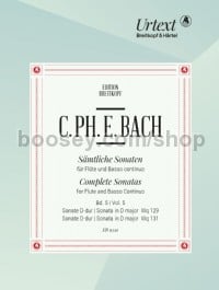 Complete Sonatas Vol. 5 Bd. 5 (Flute & Basso Continuo)