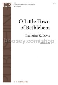 O Little Town of Bethlehem for SATB choir