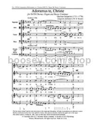 Adoramus te, Christe - SATB choir & basso continuo