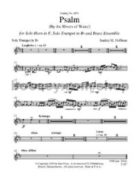 Psalm: By the Rivers of Water for horn, trumpet & brass ensemble (set of parts)
