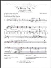 The Dream Goes On: November 4, 2008 for SATB choir & piano