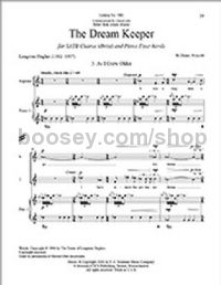 The Dream Keeper, No. 3. As I Grew Older for SATB choir & piano 4-hands