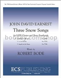 Three Snow Songs, No. 1. Fanfare to Winter for SATB choir & piano 4-hands