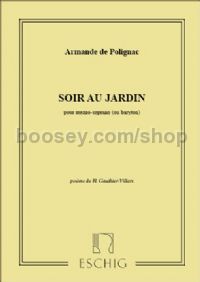 Soir au jardin - mezzo-soprano (or baritone) & piano
