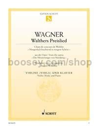 Walthers Preislied WWV 96 - violin (viola) & piano