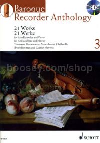 Baroque Recorder Anthology Vol. 3 (Treble Recorder - Book & CD)