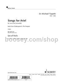 Songs for Ariel for voice & ensemble (set of parts)
