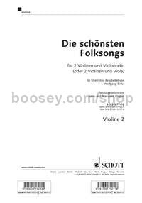 The most beautiful folk songs - violin 2 part