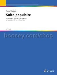 Suite populaire - flute (clarinet, oboe) & piano