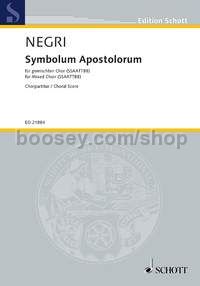 Symbolum Apostolorum (choral score)