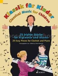 Classical Music for Children for clarinet in Bb & piano