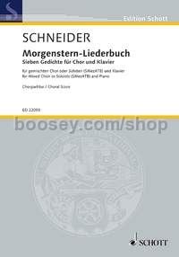 Morgenstern-Liederbuch - mixed choir (SMezATB) and piano (choral score)