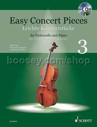 Easy Concert Pieces 3 - cello and piano (+ CD)