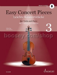 Easy Concert Pieces Vol.3 (Violin & Piano) (Book & Online Audio)