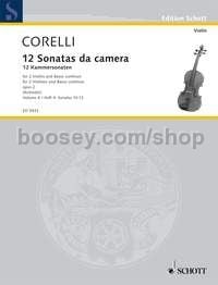 12 Chamber Sonatas op. 2 Band 4 - 2 violins & basso continuo