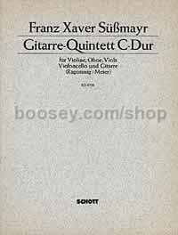 Guitar Quintet in C major - violin, oboe, viola, cello & guitar (score & parts)