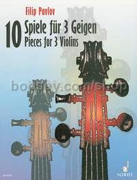 10 Pieces - 3 violins