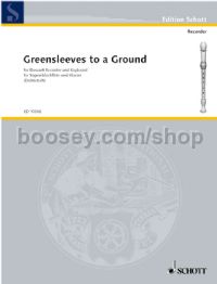 Greensleeves To A Ground descant recorder