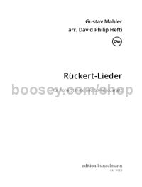 Rückert-Lieder (String Quartet & High Voice)