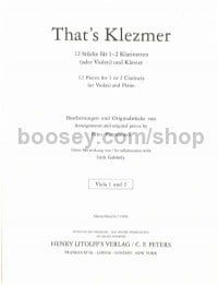 That's Klezmer (Part for Viola(S))