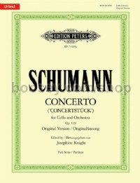 Concerto for Cello and Orchestra (Concertstück) (Full Score)