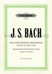 6 Cello Suites BWV 1007-1012 for Viola