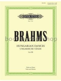 Brahms Hungarian Dances 1 & 3 Viola & Piano