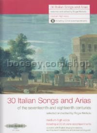 30 Italian Songs and Arias of the 17th & 18th Centuries (Medium-High Voice)