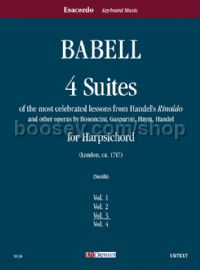 4 Suites of the most celebrated lessons for Harpsichord - Vol. 3