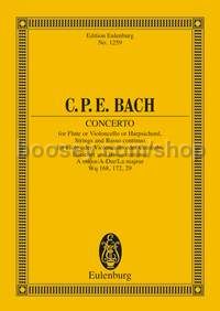 Concerto in A major for Flute or Cello or Harpsichord (Orchestra) (Study Score)