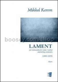 Lament For Violoncello and String Orchestra (Score & Parts)