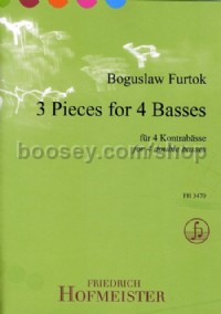 3 Pieces for 4 Basses (Score & Parts)