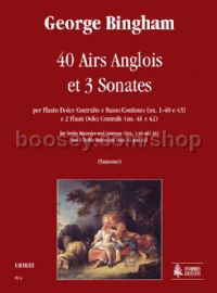 40 Airs Anglois et 3 Sonates for Treble Recorder(s) (score & parts)