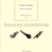 Three Minuets for 2 oboes, cor anglais & bassoon