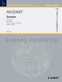 Sonata in D major KV 300h, 374d, 189a - 2 flutes
