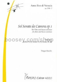 Sei Sonate da Camera Op. 1 Vol. 1