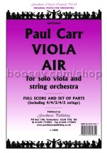 Viola Air for string orchestra with viola solo (score & parts)