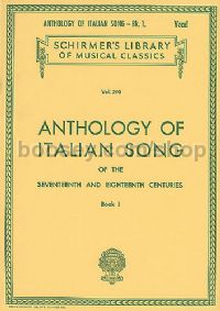 Anthology Italian Song Book 1 Lb290